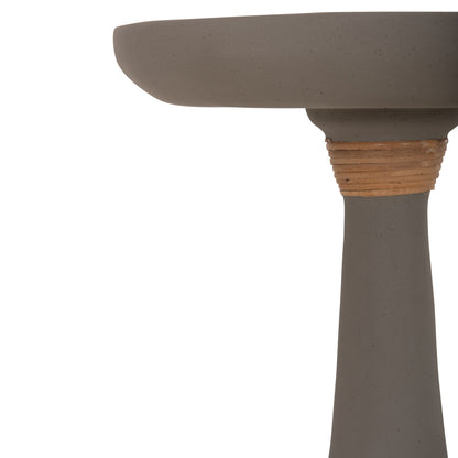 Lamp Table Round Torg Hm18170.03 Fiber Cement Grey Φ41x62hcm.