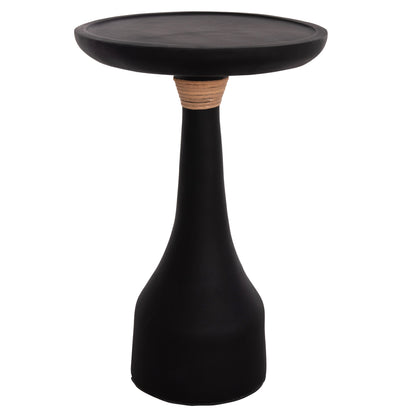 Lamp Table Round Torg Hm18170.01 Fiber Cement Black Φ41x62hcm.