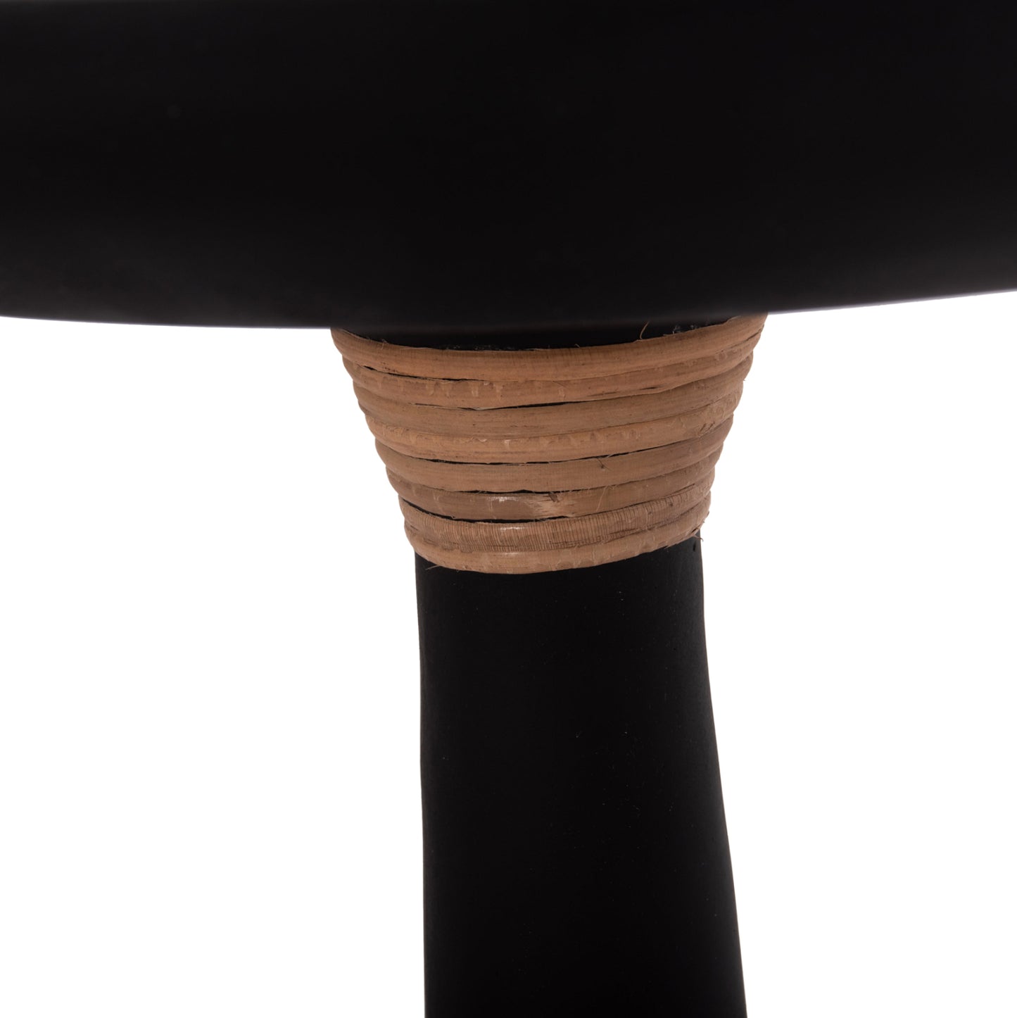 Lamp Table Round Torg Hm18170.01 Fiber Cement Black Φ41x62hcm.