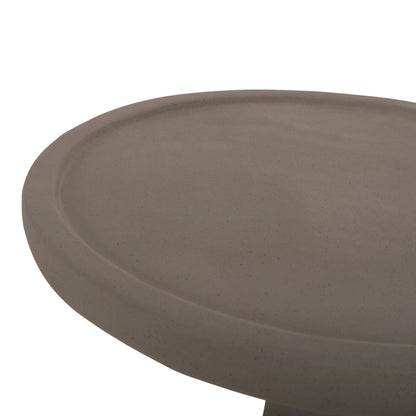Lamp Table Round Torg Hm18170.03 Fiber Cement Grey Φ41x62hcm.