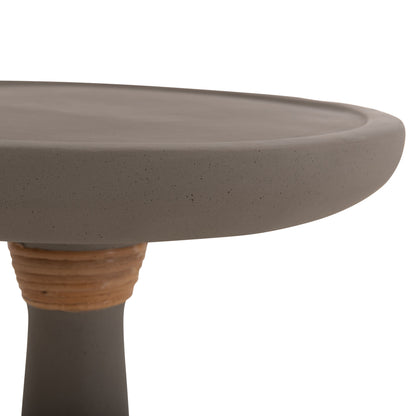 Lamp Table Round Torg Hm18170.03 Fiber Cement Grey Φ41x62hcm.