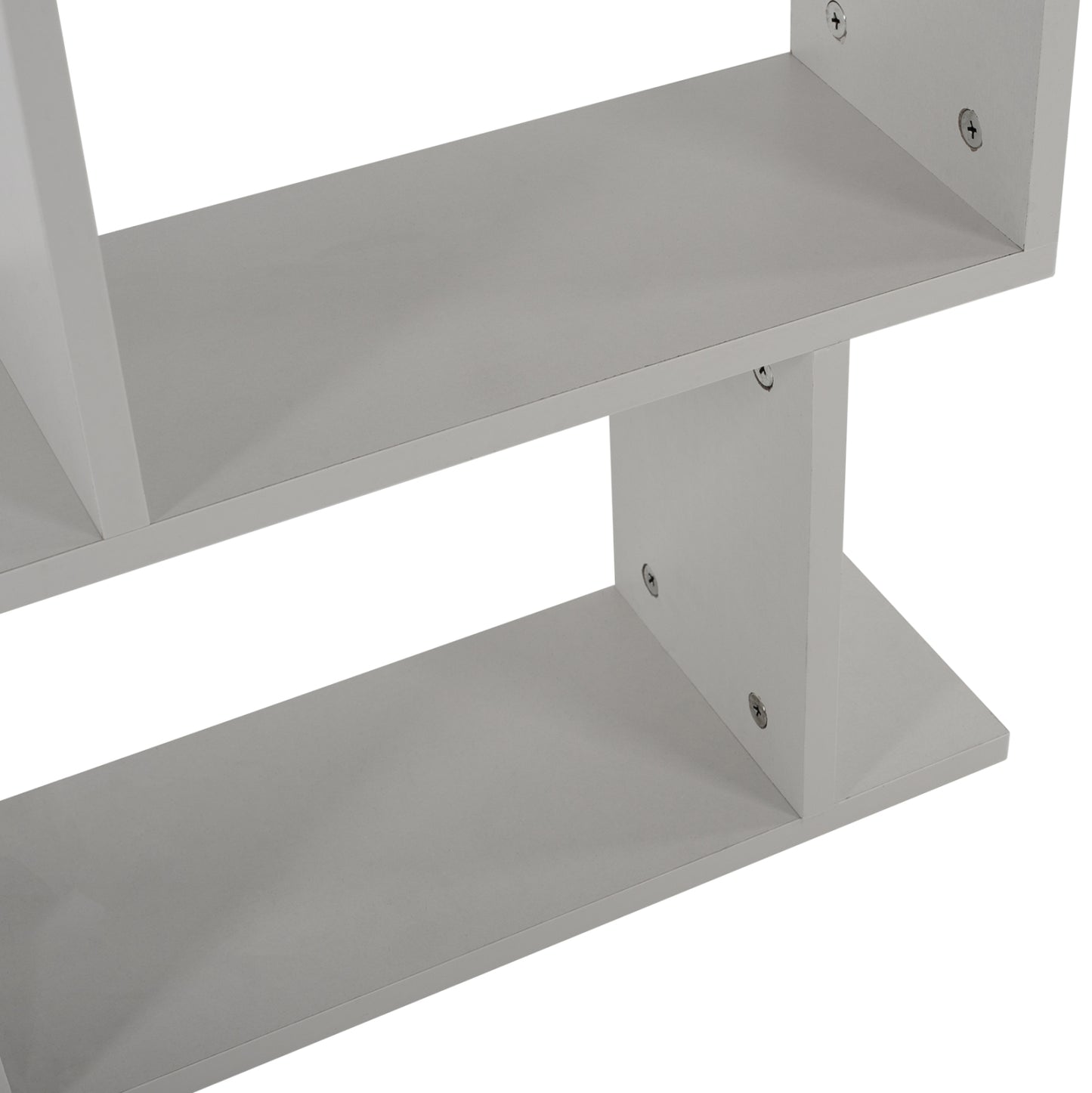 Side Table Hm8956.13 With Storage Spaces Amabella Melamine White 45x17x52hcm.
