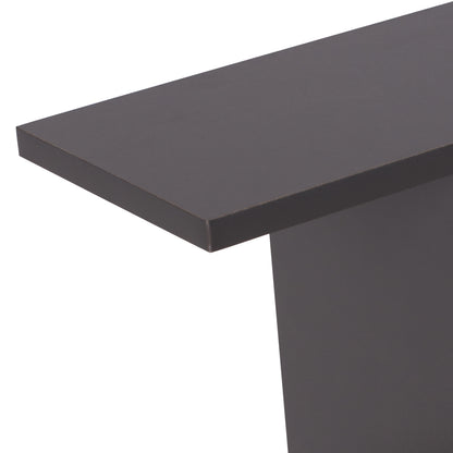 Side Table Ameer With Storage Spaces Hm8881.20 Melamine In Grey Color 50x17x56hcm.
