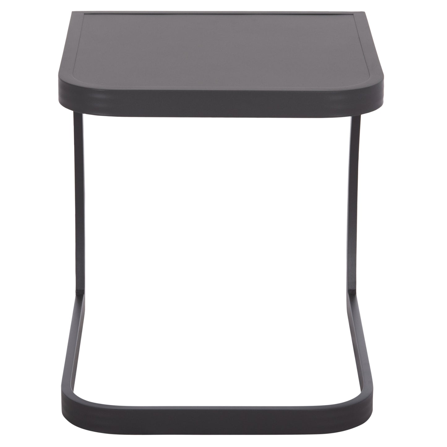 Sunbed Side Table Rickon Hm6324.01 Aluminum In Grey Color 45x48x49.5hcm.