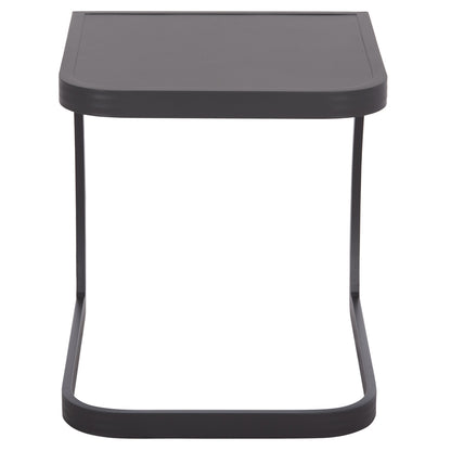 Sunbed Side Table Rickon Hm6324.01 Aluminum In Grey Color 45x48x49.5hcm.
