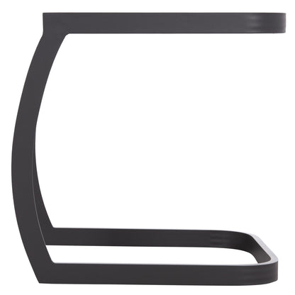 Sunbed Side Table Rickon Hm6324.01 Aluminum In Grey Color 45x48x49.5hcm.