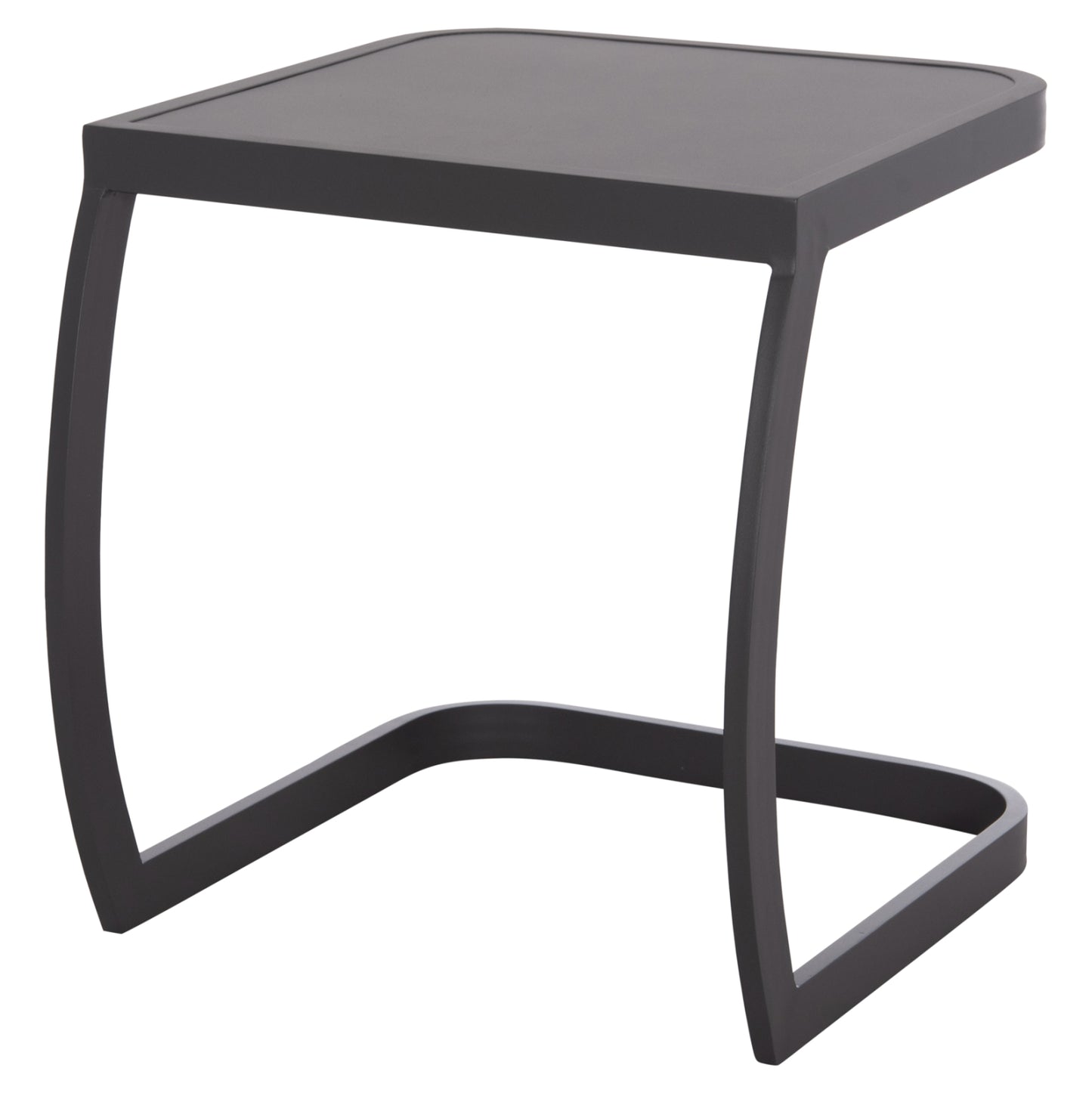 Sunbed Side Table Rickon Hm6324.01 Aluminum In Grey Color 45x48x49.5hcm.