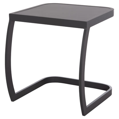 Sunbed Side Table Rickon Hm6324.01 Aluminum In Grey Color 45x48x49.5hcm.