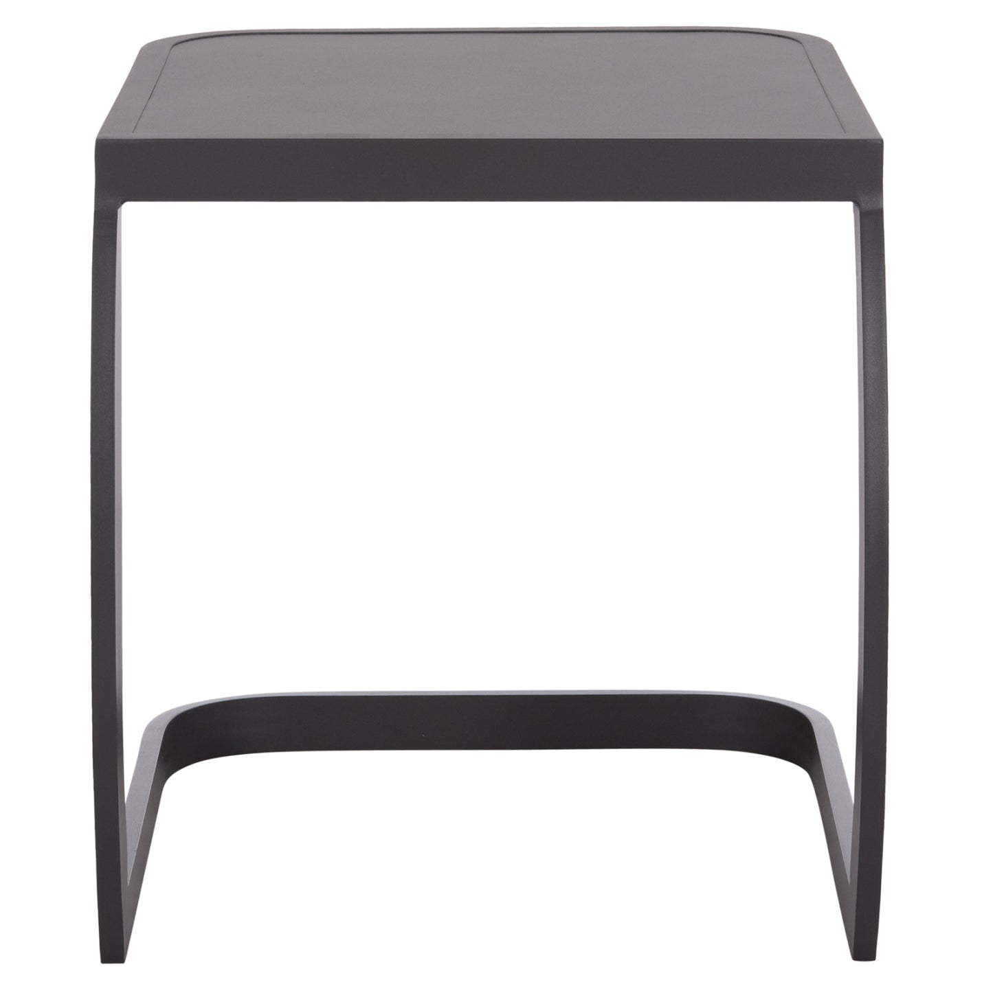 Sunbed Side Table Rickon Hm6324.01 Aluminum In Grey Color 45x48x49.5hcm.
