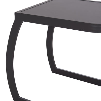 Sunbed Side Table Rickon Hm6324.01 Aluminum In Grey Color 45x48x49.5hcm.