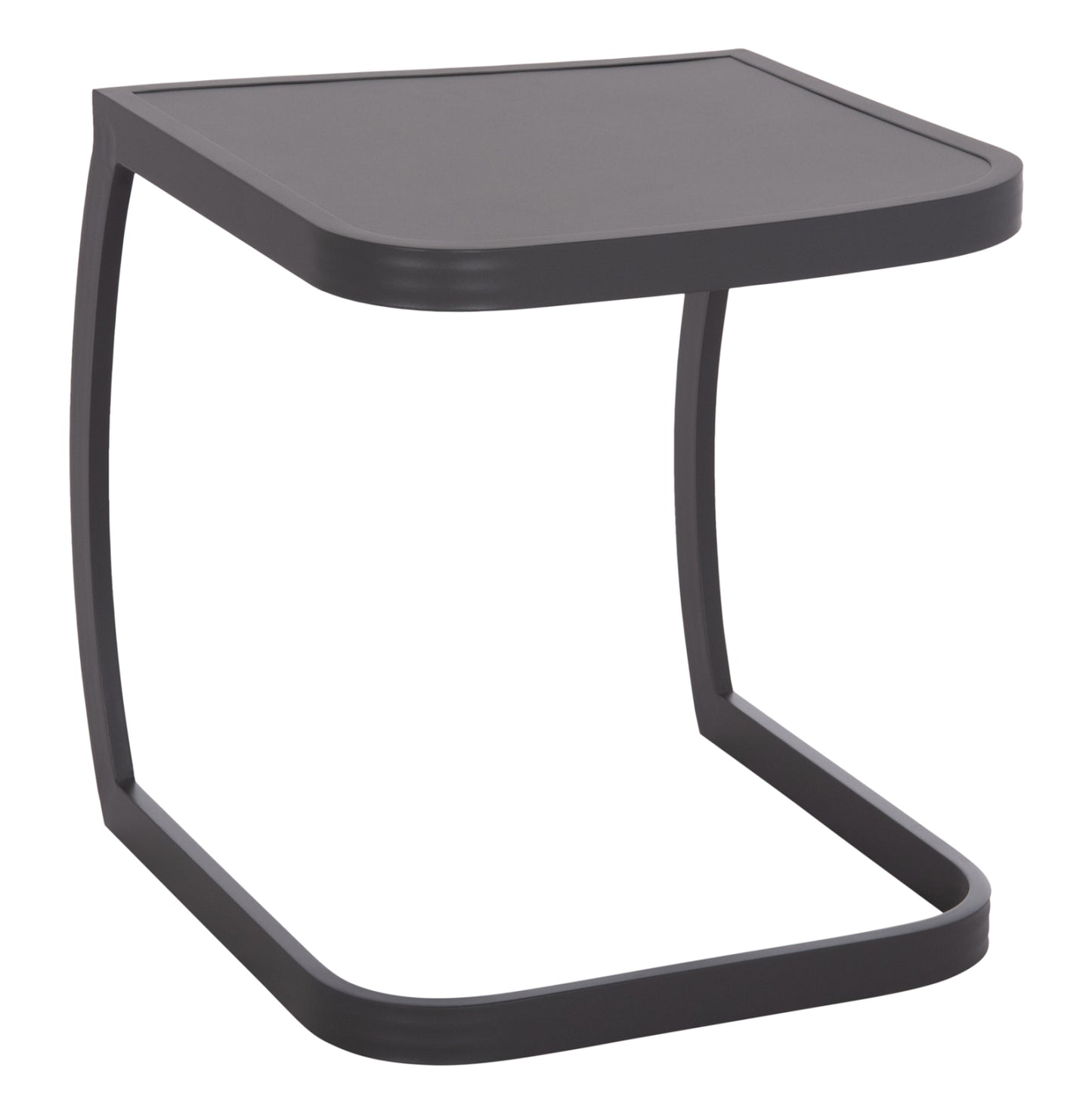 Sunbed Side Table Rickon Hm6324.01 Aluminum In Grey Color 45x48x49.5hcm.