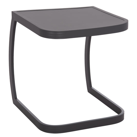 Sunbed Side Table Rickon Hm6324.01 Aluminum In Grey Color 45x48x49.5hcm.