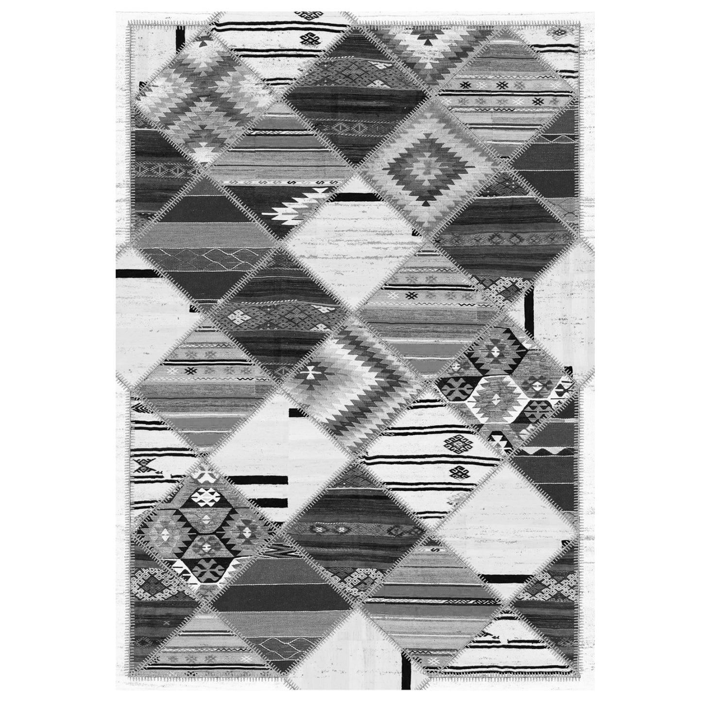 Hm7676.21 80x150cm, Vintage Ethnic Carpet, Grey