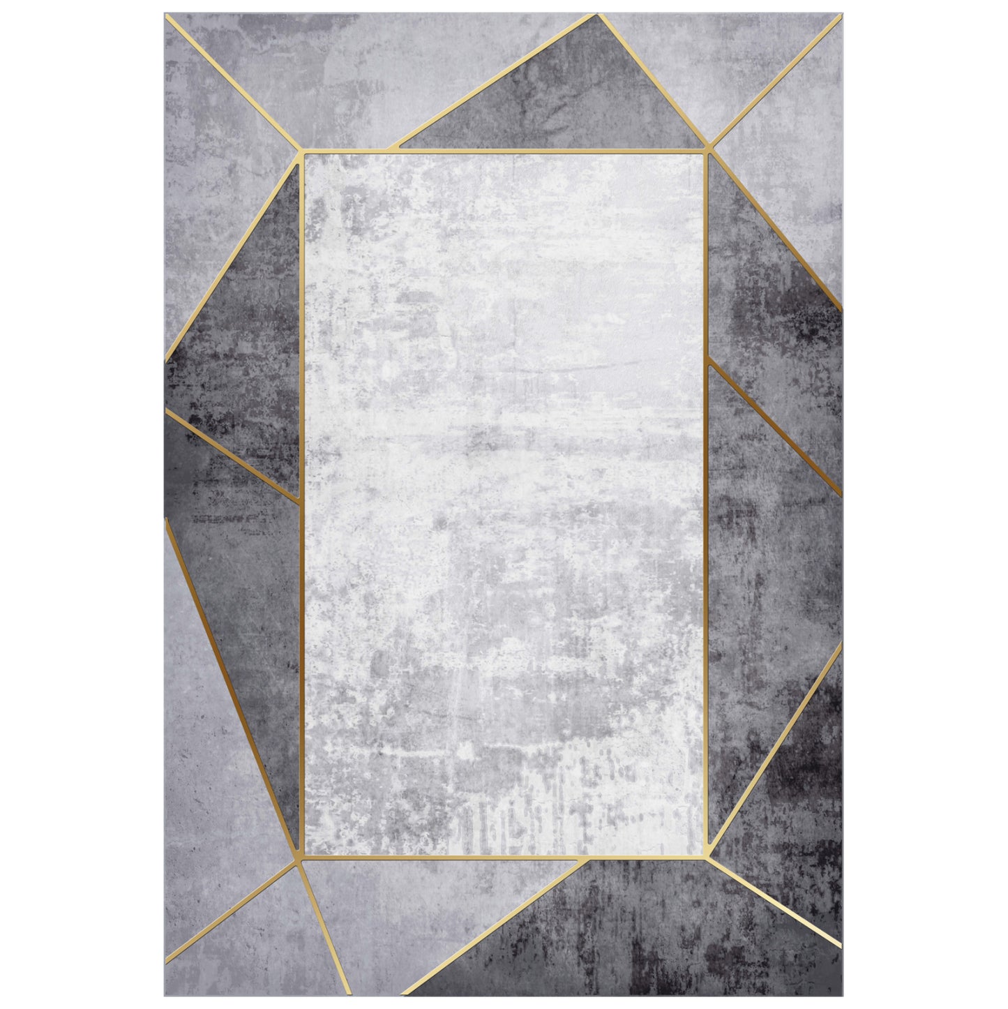Hm7675.23 160x230cm, Grey-white Carpet, Josiane, Fringes