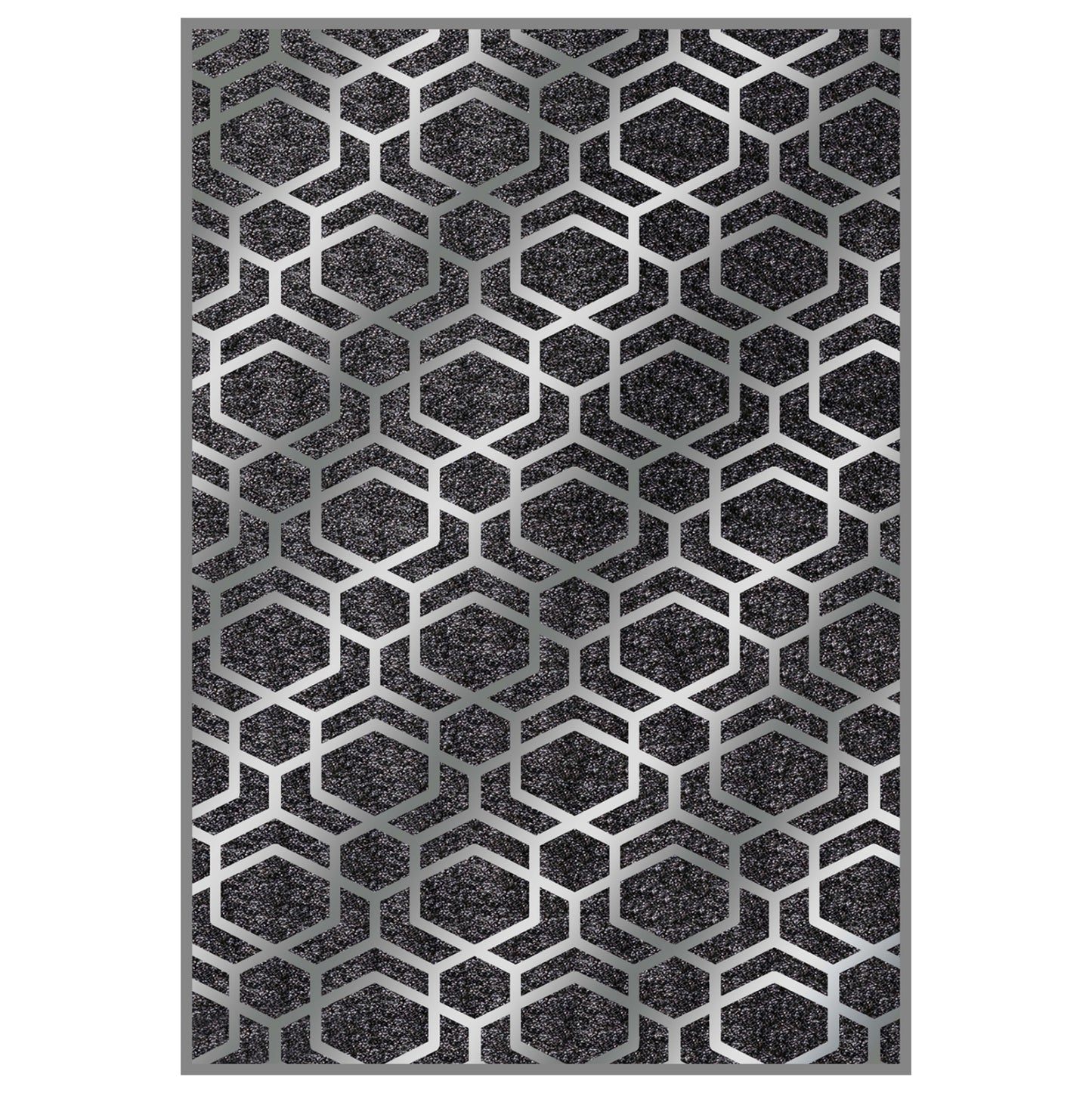 Hm7676.31 80x150cm, Josiane Carpet, Grey-silver, Fringes