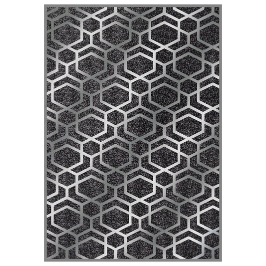 Hm7676.31 80x150cm, Josiane Carpet, Grey-silver, Fringes