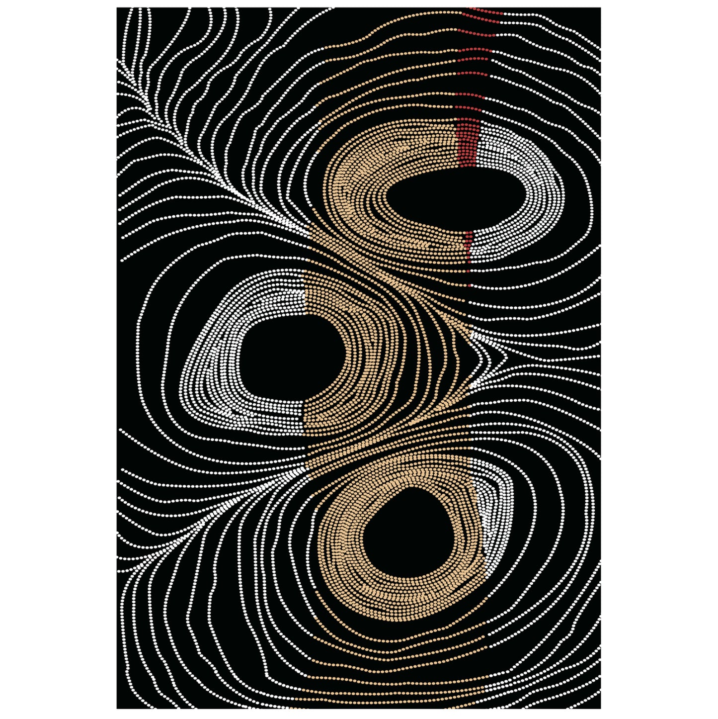 Hm7675.27 160x230cm, Black-grey Carpet With Fringes, Josiane
