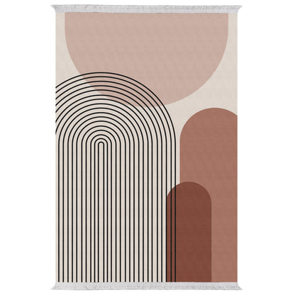 Living Room Carpet With Fringes Josiane Hm7677.48 Multicolor 120x170