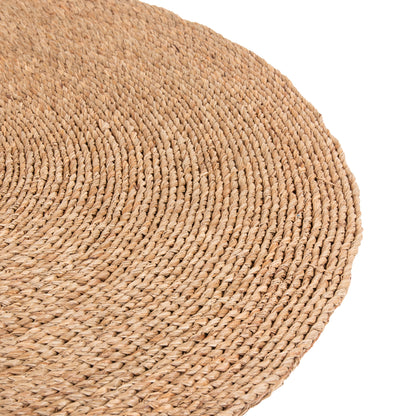 Round Rug Crater Hm7848 Mendong Grass In Natural Color Φ120cm.