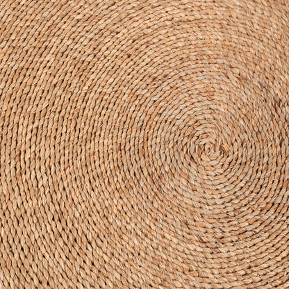 Round Rug Crater Hm7847 Mendong Grass In Natural Color Φ100cm.