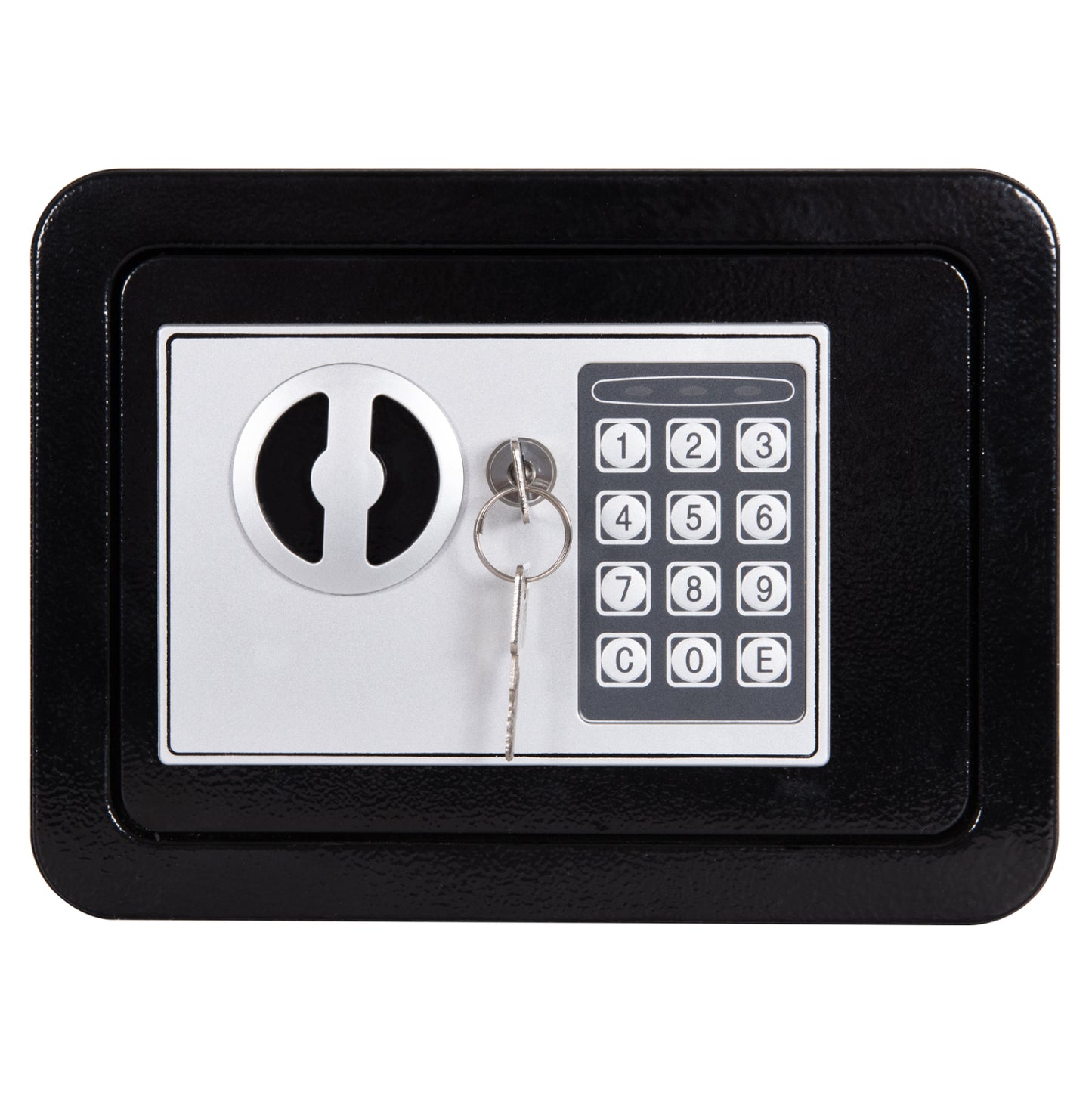 Safe Mini (strongbox) With Key Lock And Number Combination Talis Hm6640 Steel In Black 23x17x17hcm.
