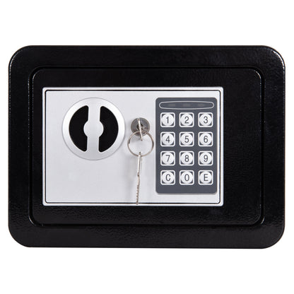 Safe Mini (strongbox) With Key Lock And Number Combination Talis Hm6640 Steel In Black 23x17x17hcm.