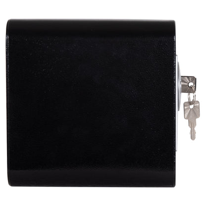 Safe Mini (strongbox) With Key Lock And Number Combination Talis Hm6640 Steel In Black 23x17x17hcm.
