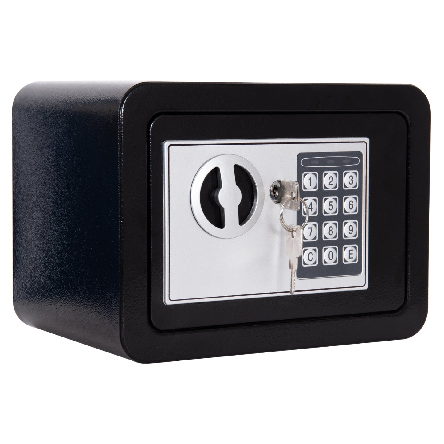 Safe Mini (strongbox) With Key Lock And Number Combination Talis Hm6640 Steel In Black 23x17x17hcm.