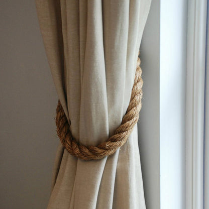 Curtain Tieback 100% Beige Rope Hm8946.01 60x2x2 Cm.
