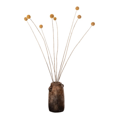 Decorative Dried Bouquet Craspedia Globosa Hm7956 Yellow 63hcm.