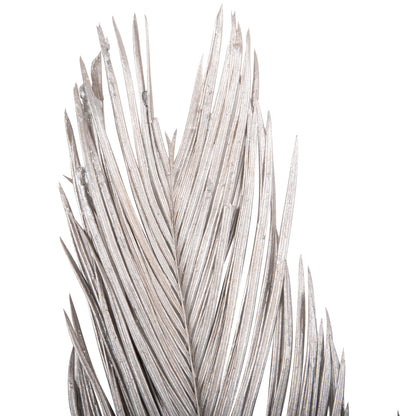 Decorative Dried 3-leaf Set Of Palm Tree ΗΜ7957 Silver 1120hcm.