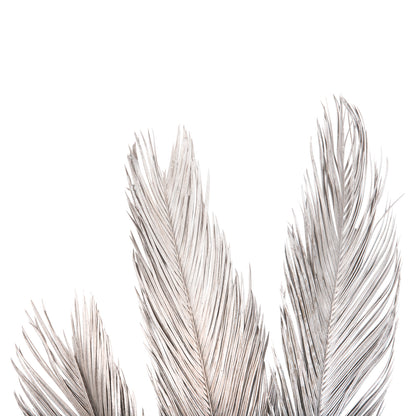 Decorative Dried 3-leaf Set Of Palm Tree ΗΜ7957 Silver 1120hcm.