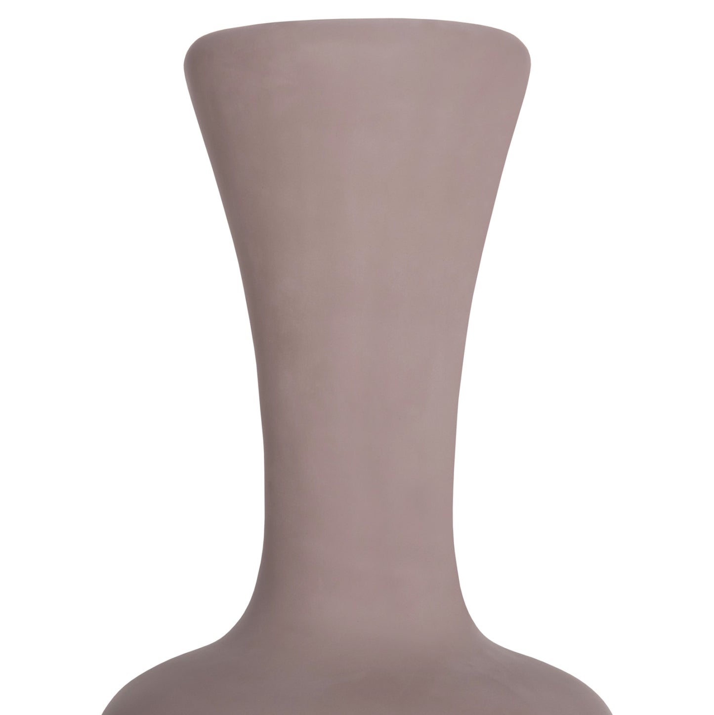 Decorative Floor Vase Nebula Hm4660.05l Fiber Cement In Taupe--teak Wood Φ45x172hcm.