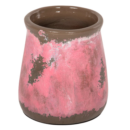 Decorative Vase Hm4381 Terracotta In Pink Coloring Φ18Χ20hcm.