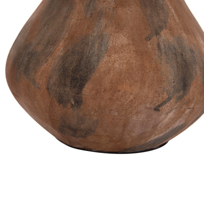 Decorative Vase Vermo Hm4399 Terracotta In Brushed Brown Φ25x28hcm.
