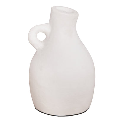 Decorative Vase Series Clayvon Hm4405 Terracotta In White Color Φ13x21hcm.
