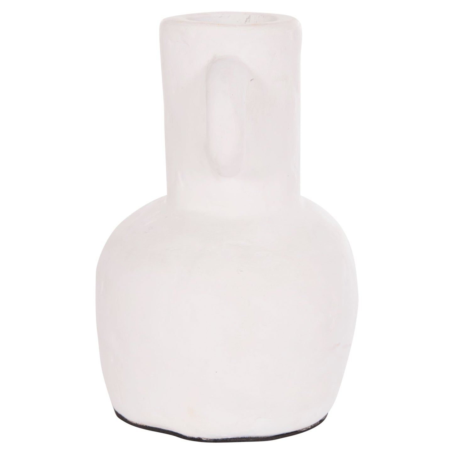 Decorative Vase Series Clayvon Hm4406 Terracotta In White Color Φ14x20hcm.