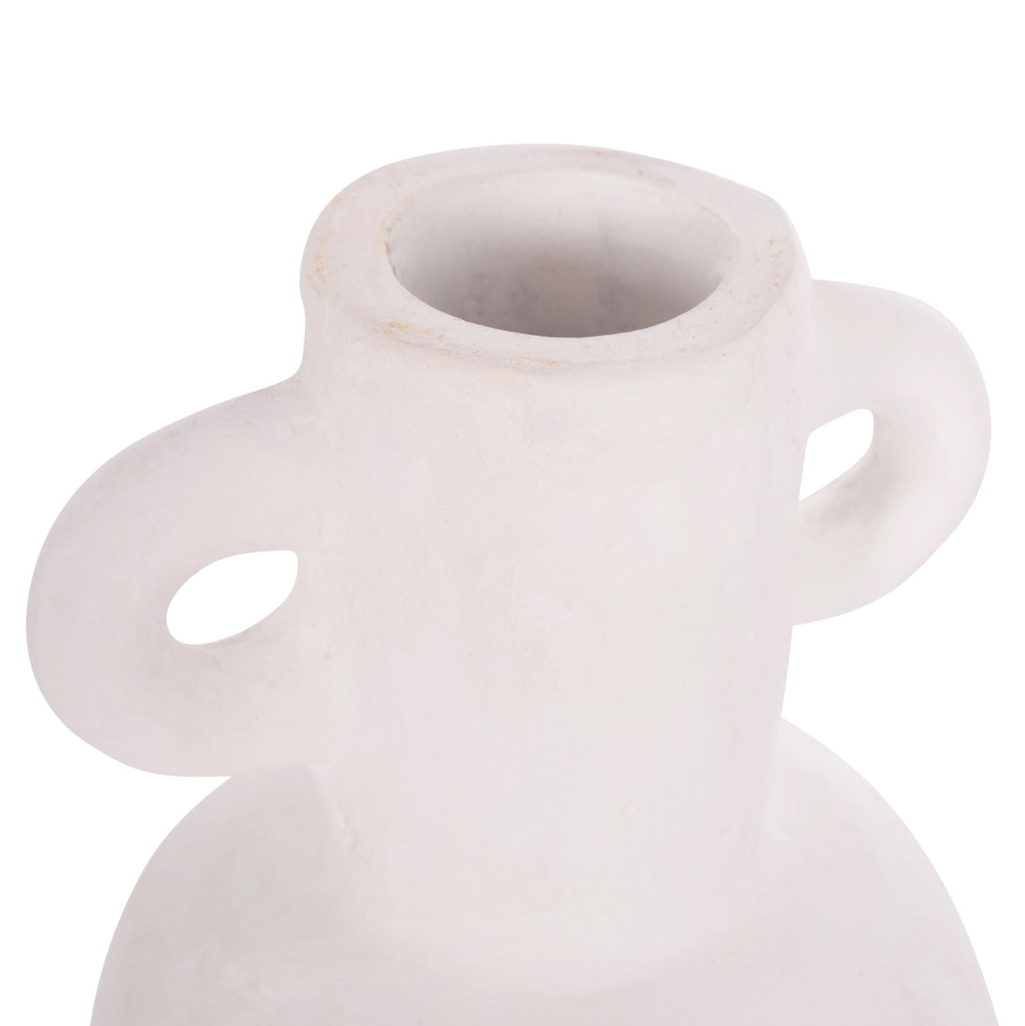 Decorative Vase Series Clayvon Hm4406 Terracotta In White Color Φ14x20hcm.