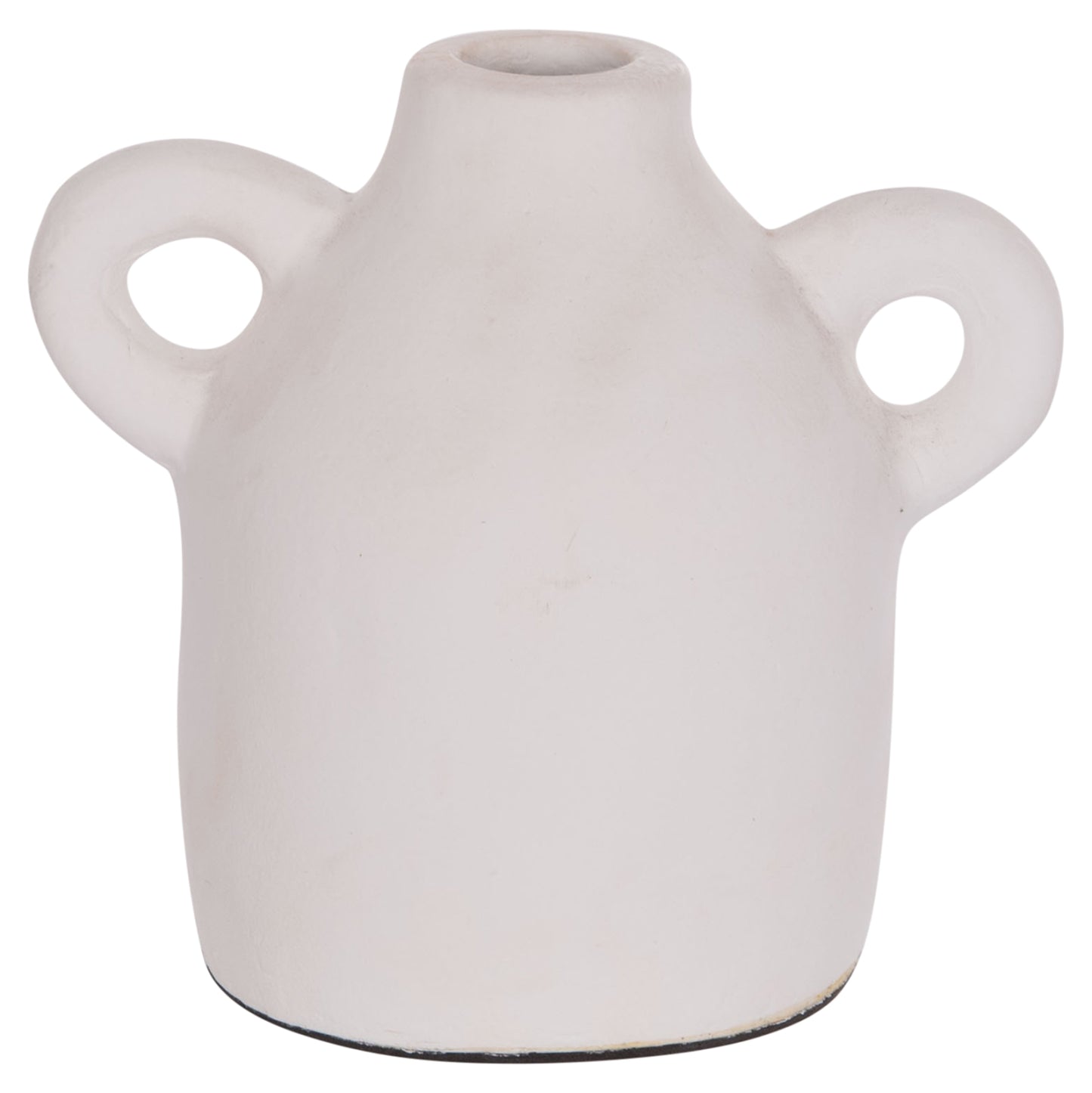 Decorative Vase Series Clayvon Hm4407 Terracotta In White Color 20x12x19hcm.