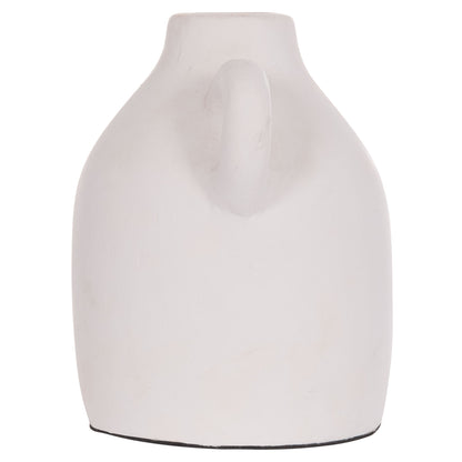 Decorative Vase Series Clayvon Hm4407 Terracotta In White Color 20x12x19hcm.