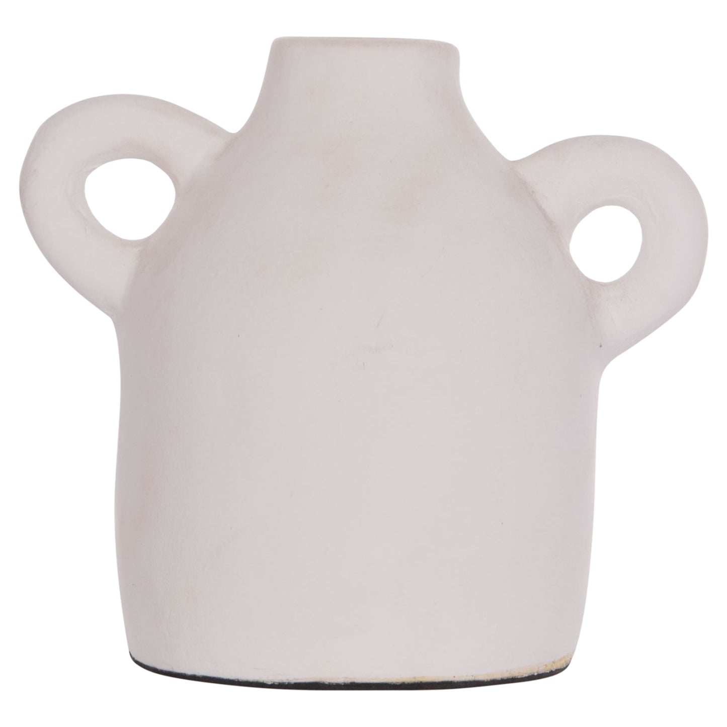 Decorative Vase Series Clayvon Hm4407 Terracotta In White Color 20x12x19hcm.