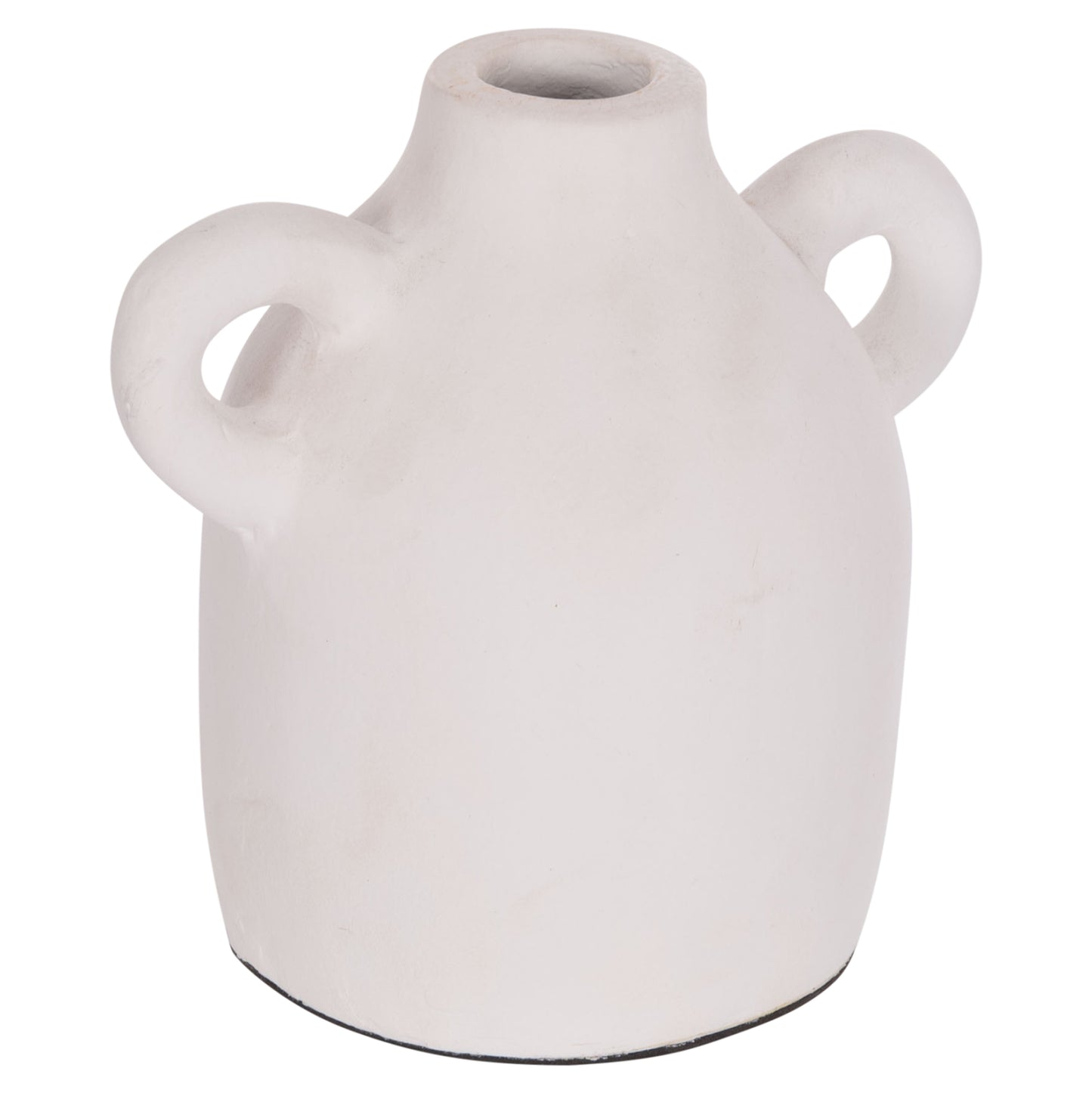 Decorative Vase Series Clayvon Hm4407 Terracotta In White Color 20x12x19hcm.