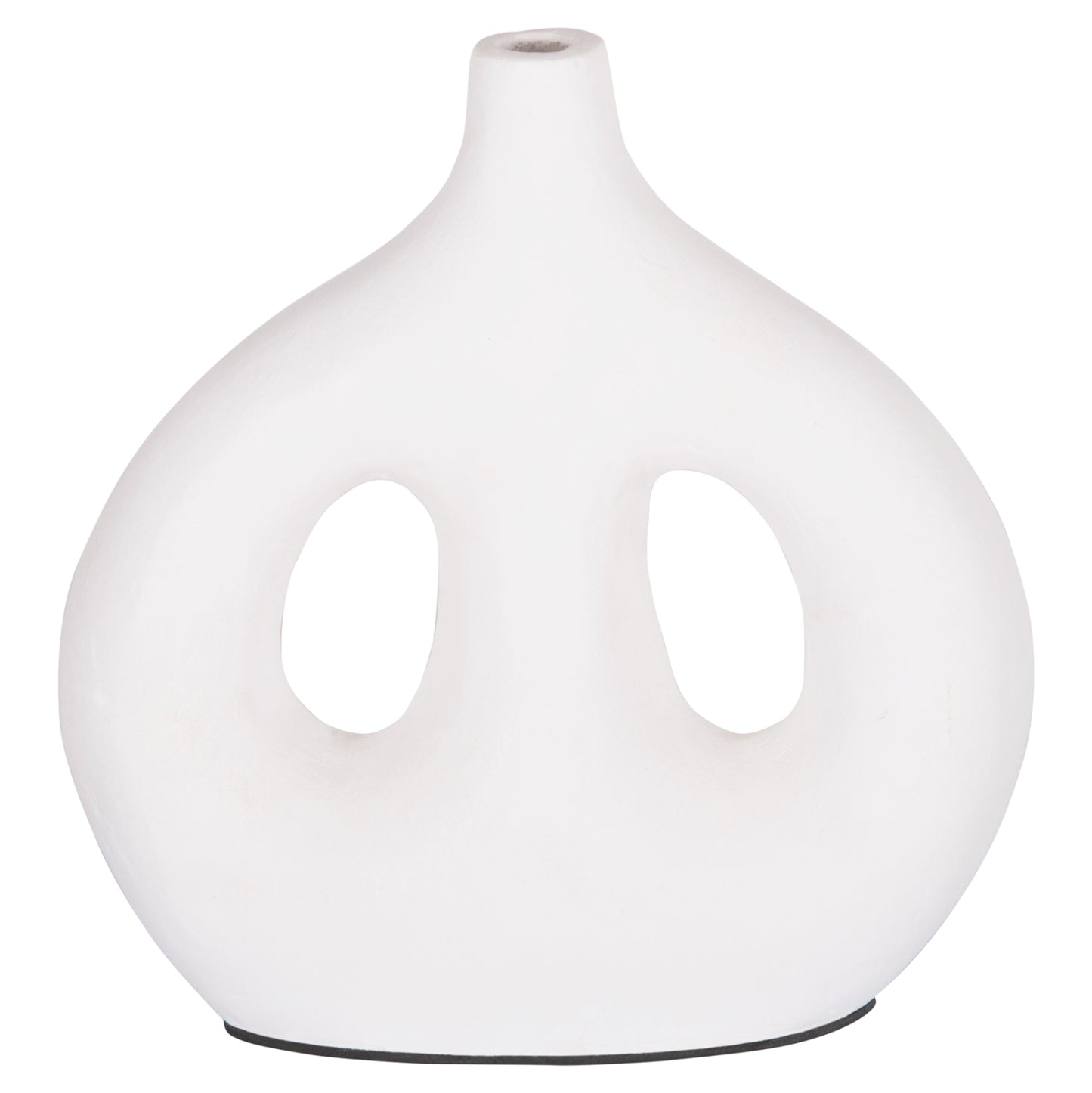 Decorative Vase Series Clayvon Hm4413 Terracotta In White Color 23.5x8x24.5hcm.