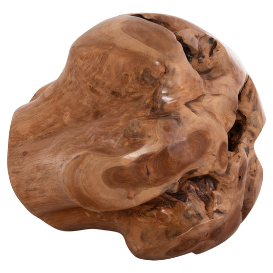 Floor Decoration Clemor (m) Hm18301 Sphere Made Of Solid Teak Wood--natural Color Φ40cm.