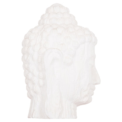 Floor Decoration Buddha Head Hm4385.02 Plaster In White 90x90x100hcm.