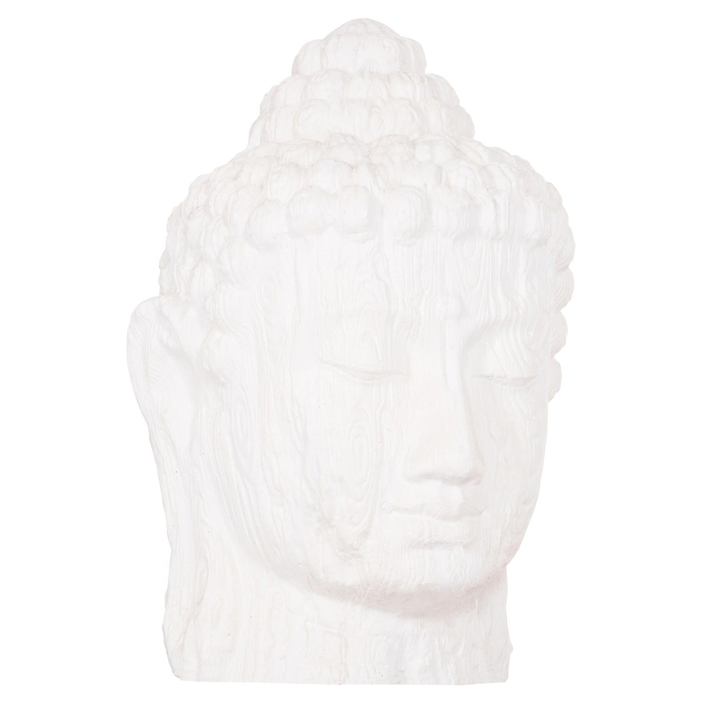 Floor Decoration Buddha Head Hm4385.02 Plaster In White 90x90x100hcm.
