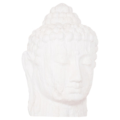Floor Decoration Buddha Head Hm4385.02 Plaster In White 90x90x100hcm.
