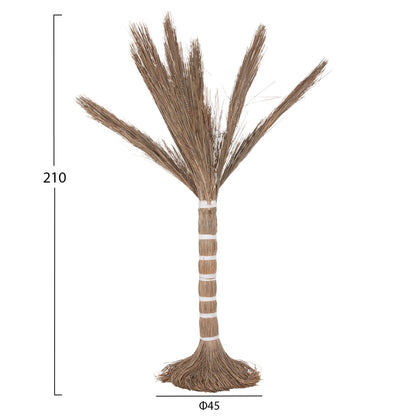 Decorative Tree Tropic Hm4325 Coconut-style Made Of Mendong Grass 210hcm.