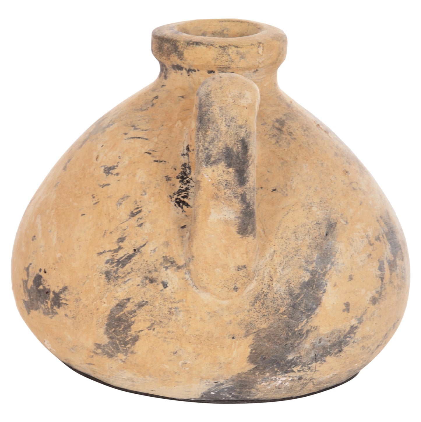 Decorative Table Vase Vermo Hm4394 Terracotta In Brushed Beige Φ22x17hcm.