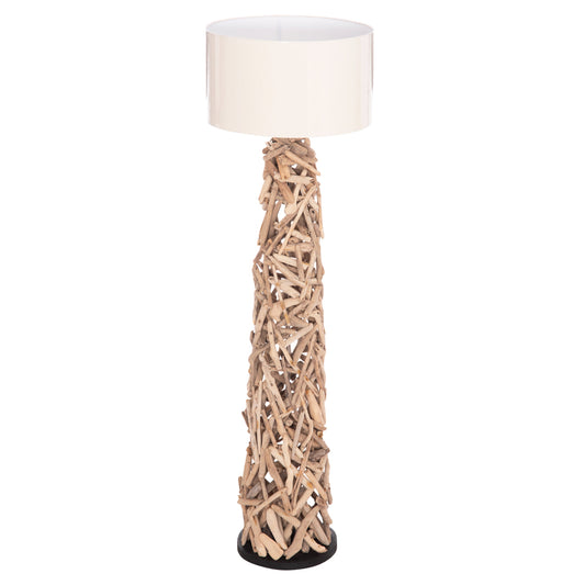 Decorative Floor Standing Lamp Altar Hm4429 Driftwood--white Pvc Cap Φ45x153hcm.